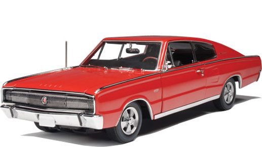 1966 Dodge Charger - Red (Ertl Authentics) 1/18