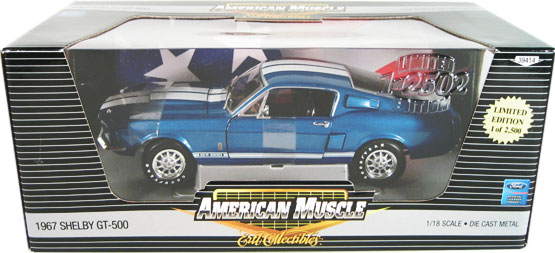 1967 Ford Mustang Shelby GT-500 - Acapulco Blue (Ertl) 1/18