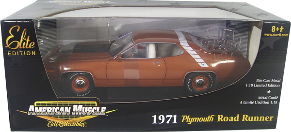 1971 Plymouth Road Runner - Autumn Bronze (Ertl Elite) 1/18