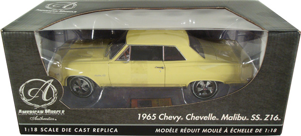 1965 Chevy Chevelle Malibu SS 396 Z16 - Crocus Yellow (Ertl Authentics) 1/18