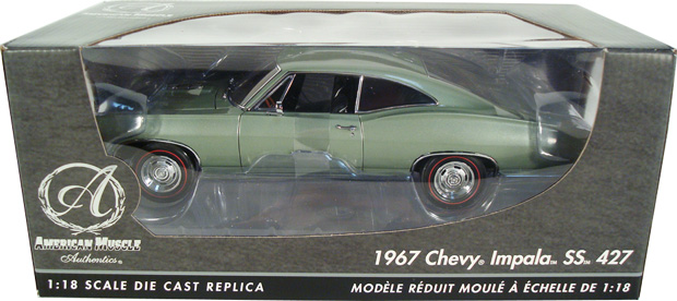 1967 Chevy Impala SS 427 - Mountain Green (Ertl Authentics) 1/18