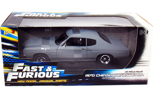 1970 Chevy Chevelle SS454 "Fast and Furious 4" Primer Grey (Ertl) 1/18