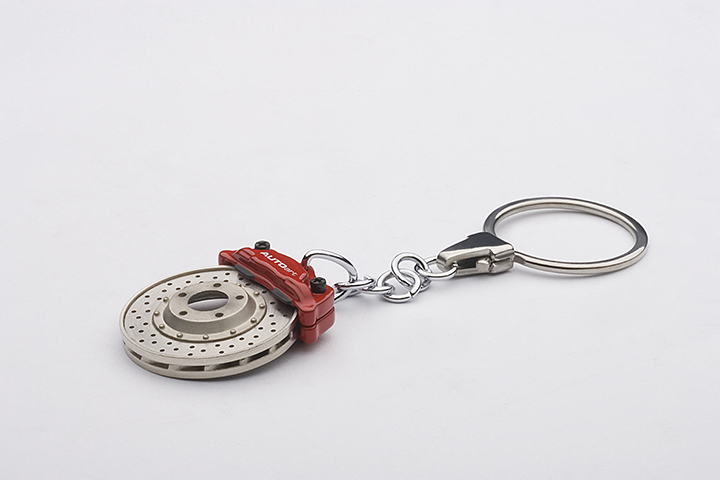Racing Brake Disc Keychain - W/omega Shape Keyring (AUTOart) 1/18
