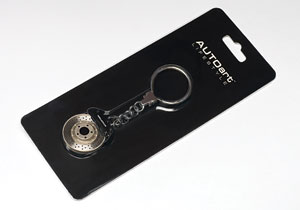 Racing Brake Disc Keychain - W/omega Shape Keyring (AUTOart) 1/18