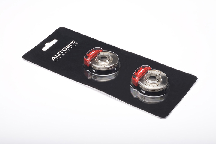 Racing Brake Disc Magnet (red Caliper/white Autoar (AUTOart) 1/18