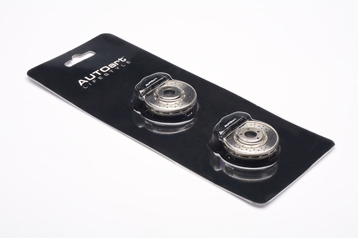 Racing Brake Disc Magnet (black Caliper/white Auto (AUTOart) 1/18