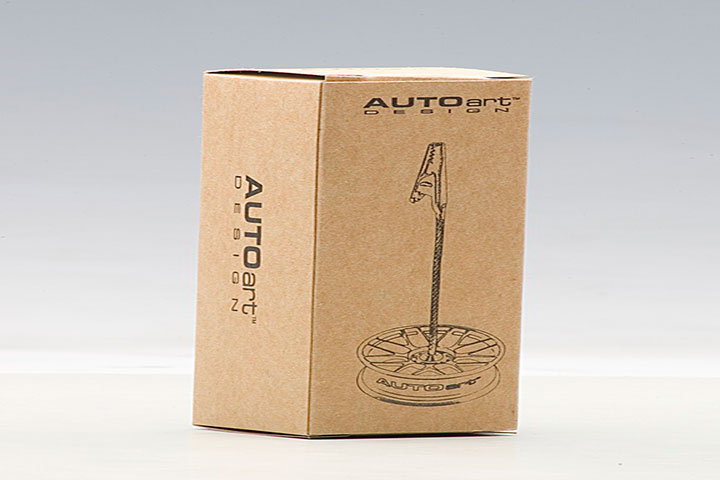 Racing Wheel Memo Clipping Stand - Silver (AUTOart) 1/18