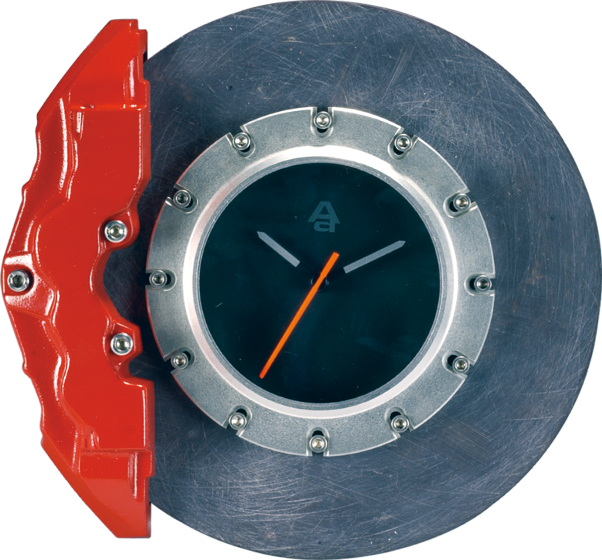 Carbon Ceramic Brake Disc Clock (red Calliper) Ø3 (AUTOart) 1/18