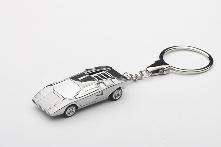 Lamborghini Countach Lp400 - Aluminum Car Keychain (AUTOart) 1/18
