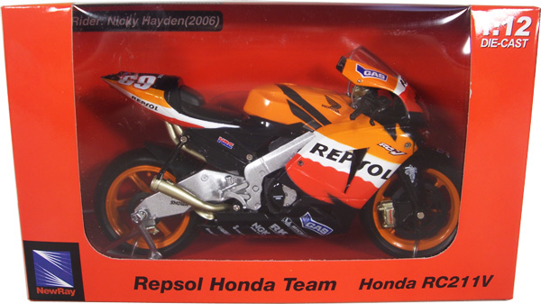 2006 Honda RC211V #69 Nicky Hayden Repsol Team (NewRay) 1/12