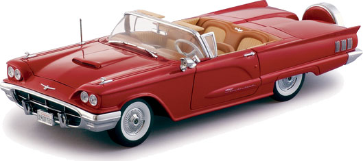 1960 Ford Thunderbird Convertible - Monte Carlo Red (Sun Star) 1/18