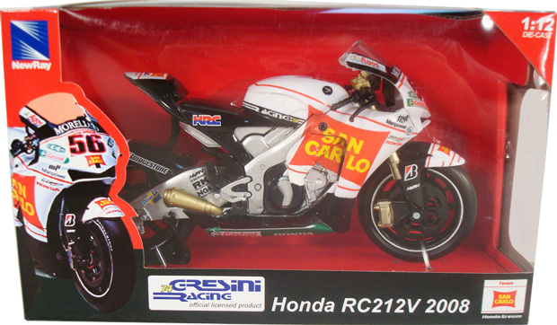 2008 Honda RC212V #56 Shinya Nakano (NewRay) 1/12