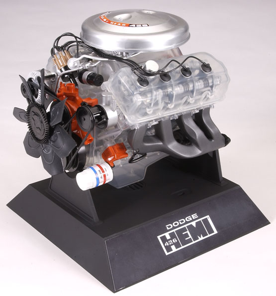 Dodge 426 Hemi Engine Plastic Model Kit (Testors) 1/4