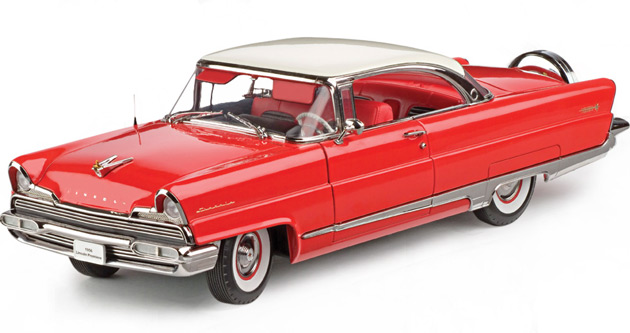 1956 Lincoln Premiere - Huntsman Red (SunStar Platinum) 1/18