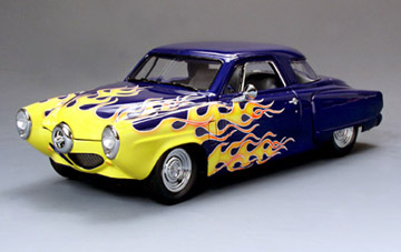 1950 Studebaker Custom Coupe - Blue w/ Flames (Highway 61) 1/18