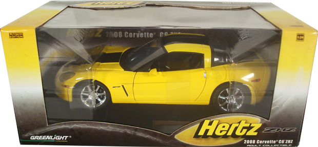 2008 Corvette C6 ZHZ Hertz (Greenlight) 1/24