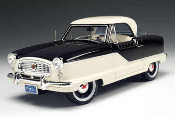 1959 Nash Metropolitan 1500 Hardtop - Black/White (Highway 61) 1/18