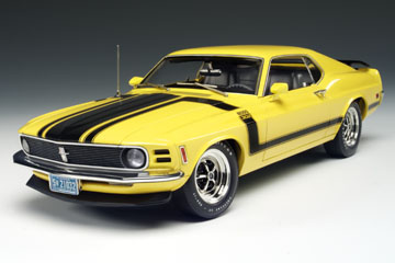 1970 Ford Boss 302 Mustang - Grabber Yellow  (Highway 61) 1/18