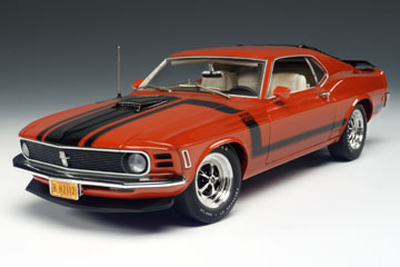 1970 Ford Boss 302 Mustang - Calypso Coral Red  (Highway 61) 1/18