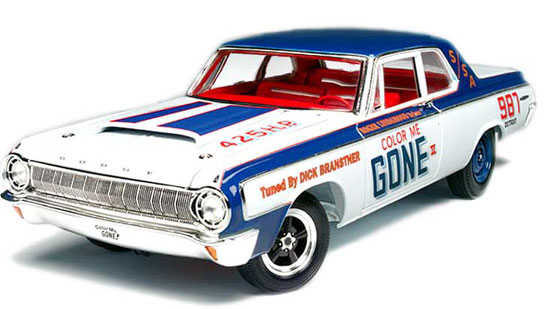 1964 Dodge 330 "Color Me Gone" Superstock Drag Car (Highway 61) 1/18
