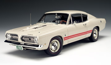 1968 Plymouth Barracuda Formula S - Sable White (Highway 61) 1/18