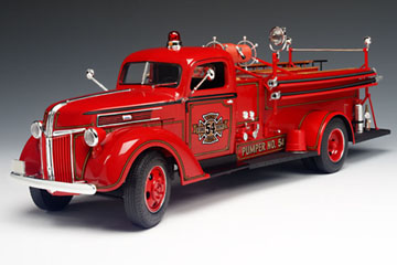 1941 Ford Fire Truck Red Pumper No. 54 (Highway 61) 1/16