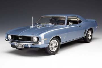 1969 Chevy Camaro SS350 - Glacier Blue (Highway 61) 1/18