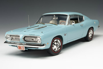 1968 Plymouth Barracuda - Hawaiian Blue (Highway 61) 1/18