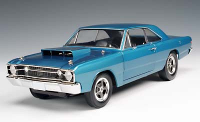 1968 Dodge Dart Custom Hemi - Fire Blue Metallic (Highway 61) 1/18