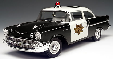1957 Chevy 150 Police Car (Highway 61) 1/18