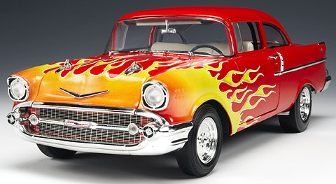 1957 Chevy 150 Flamed Street Rod (Highway 61) 1/18