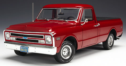 1967 Chevy C-10 Pickup - Custom Metallic Red (Highway 61) 1/18