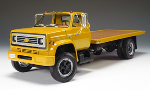 1975 Chevy C-65 Medium-Duty Flatbed - Yellow (Highway 61) 1/16