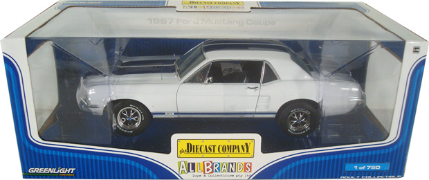 1967 Ford Mustang GT - White Limited (Greenlight Collectibles) 1/18