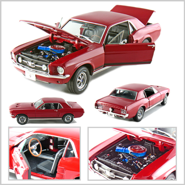1967 Ford Mustang GT - Red Limited (Greenlight Collectibles) 1/18