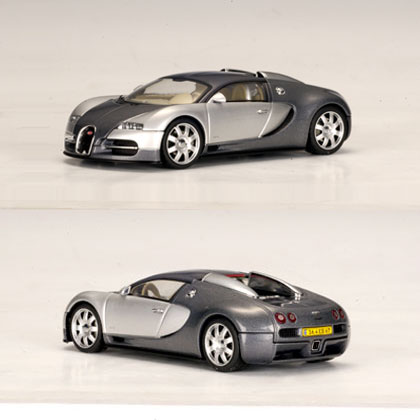 2003 Bugatti EB Veyron 16.4 - Grey & Silver (AUTOart) 1/43