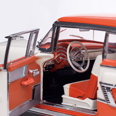 1956 Mercury Montclair Hardtop - Persimmon & White (SunStar Platinum) 1/18