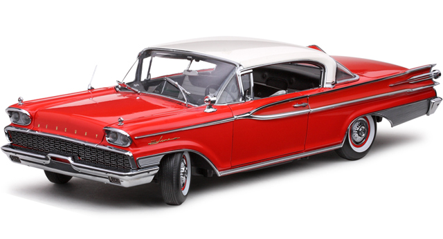 1959 Mercury Parklane Hardtop - White & Red (SunStar Platinum) 1/18