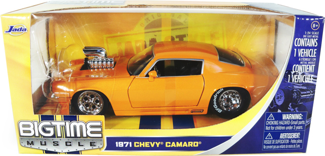 1971 Chevy Camaro - Metallic Orange w/ Blower (DUB City Bigtime Muscle) 1/24
