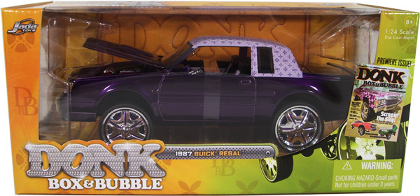 1987 Buick Regal - Dark Candy Purple (Donk, Box & Bubble) 1/24