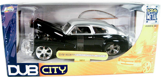 1947 Chevy Aerosedan Fleetline - Black - Old Skool (DUB City) 1/24
