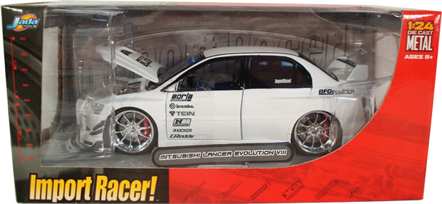 Mitsubishi Lancer EVO VIII - White (Import Racer) 1/24