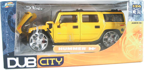 Hummer H2 - Yellow  (DUB City) 1/24