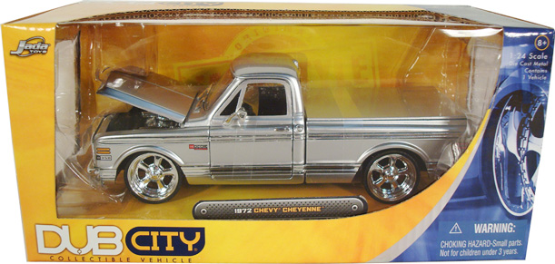 1972 Chevy Cheyenne - Candy Silver (DUB City) 1/24