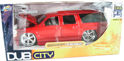 Chevy Suburban - Red (DUB City) 1/24