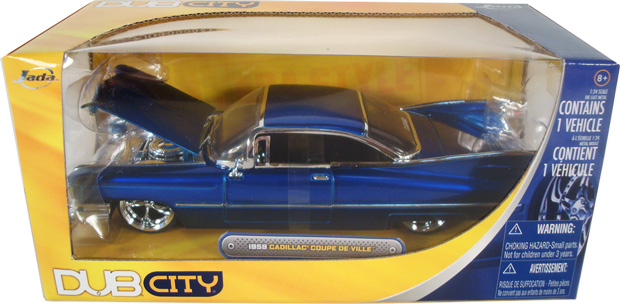 1959 Cadillac DeVille Hardtop - Candy Blue (DUB City) 1/24