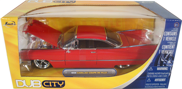 1959 Cadillac DeVille Hardtop - Glossy Red (DUB City) 1/24