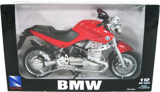 BMW R1150R Motorcycle - Red (NewRay) 1/12