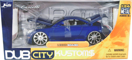 Lexus SC430 w/ Cartelli 'Elegante' - Blue (DUB City) 1/24