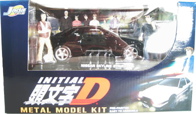 Nissan Skyline GTR (R32) Metal Model Kit w/ Figures (Initial D) 1/24